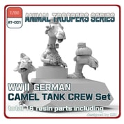 アニマルトループシリーズ AT-001 WWII ドイツ キャメル 戦車兵セット 3体 [1/35スケール レジン製組立キット]