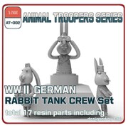 アニマルトループシリーズ AT-002 WWII ドイツ ラビット 戦車兵セット 3体 [1/35スケール レジン製組立キット]