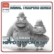 アニマルトループシリーズ AT-003 WWII ドイツ ヒッポ 戦車兵セット A 2体 [1/35スケール レジン製組立キット]