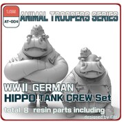 アニマルトループシリーズ AT-004 WWII ドイツ ヒッポ 戦車兵セット B 2体 [1/35スケール レジン製組立キット]