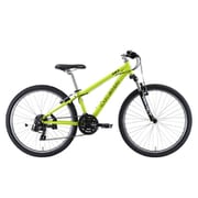 マウンテンバイク 370mm（150～165cm） 外装21段変速 SHIMANO TOURNEY LGS-M8 NEON LIME 370mm
