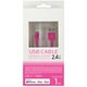 Lightningケーブル Apple認証品 スリムコネクタ 100cm ピンク UDM-SL100P