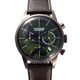 CHRONOGRAPH VI グリーン×グレー（カモフラ） レザーバンド（カーキ/アイボリーステッチ） KH24H4-94