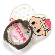 カワウソちぃたん スマートフォンリング ハート型 POP [キャラクターグッズ]
