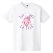 カワウソちぃたん Tシャツ CUTE ホワイト メンズ M [キャラクターグッズ]