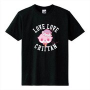 カワウソちぃたん Tシャツ CUTE ブラック メンズ M [キャラクターグッズ]