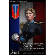 DG12B010 現用フランス軍 サン・シール陸軍士官学校 女性士官候補生 バスト [1/12スケール レジン製組立キット]