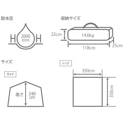 ヨドバシ.com - ディーオーディー DOD TT5-580-BG [コネクタブルスクリーンタープ2] 通販【全品無料配達】