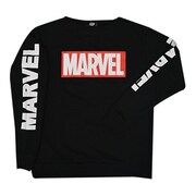 MV-MTR03 MARVEL トレーナー ブラック L [キャラクターグッズ]