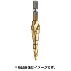 ステップドリル 六角軸スパイラルチタン 4-12mm 9段