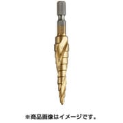 ステップドリル 六角軸スパイラルチタン 4-12mm 9段