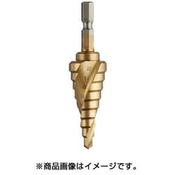ステップドリル 六角軸スパイラルチタン 5-21mm 9段