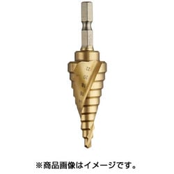 ステップドリル 六角軸スパイラルチタン 4-22mm 10段