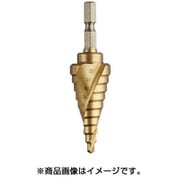 ステップドリル 六角軸スパイラルチタン 4-22mm 10段