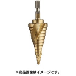 ステップドリル 六角軸スパイラルチタン 4-28mm 14段