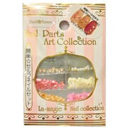 ネイルアートアクセサリー GA316 ピンク シェルフラワー PK