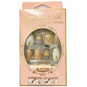 ネイルチップ LJ53 グレー/ベージュ LJ53 Sweet Jewlry Nail