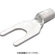 1.25Y-5 [裸圧着端子 Y形 100個入 より線0.25～1.65mm 外寸9.6mm]