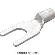 1.25Y-6 [裸圧着端子 Y形 100個入 より線0.25～1.65mm 外寸11.0mm]