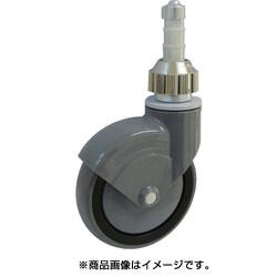 パイプ差込式キャスター ワンタッチ φ125自在式 125-TWCAR