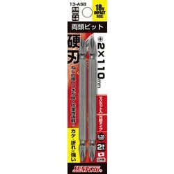 13-ASB-2-110 [ブロンズ両頭ビット 2本組 ＃2×110mm]