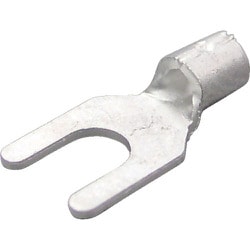 2Y-5 [裸圧着端子 Y形 100個入 より線1.04～2.63mm 外寸8.0mm]