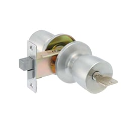MIWAロック交換用特殊錠 玄関三井軽金属 バックセット：64mm フロント記号：MHM Kシリーズ M-77