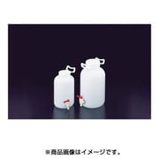 6522 [サンプラ PE取手付広口下口活栓瓶 ナチュラル 10L]