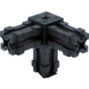 25mmアルミフレーム用ジョイント 3方向 穴付き AFB-3W-H
