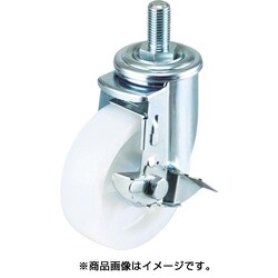 エアーキャスターねじ込みタイプ 自在S付 125mm ナイロン B入 車 AHT-125NBDS