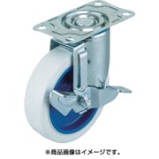 ALG-100-NRBDS-W [エアーキャスター 自在車ストッパー付  100mm ホワイトゴム車]