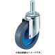 エアーキャスターねじ込みタイプ 自在車  100mm ナイロンホイールゴ ALT-100NR