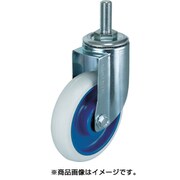 AMT-125-NRB-W [エアーキャスターねじ込みタイプ ホワイトゴム自在車]