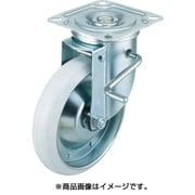 ASHG-200-RBDS-W [エアーキャスター 自在車ストッパー付  200mm ホワイトゴム車]