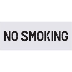 AST-90 [IM ステンシル NO SMOKING プレートサイズ200×500mm]