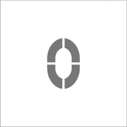 ASTM015095 [IM ステンシル マグネット 0 文字サイズ150×95mm]