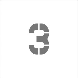ASTM35040 [IM ステンシル マグネット 3 文字サイズ50×40mm]