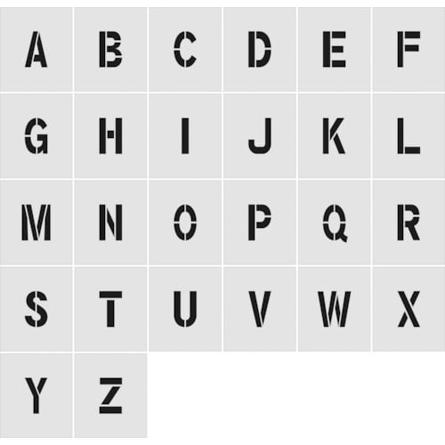 アイマーク IM AST-SETA10065 [IM ステンシル A～Z 1セット26枚単位