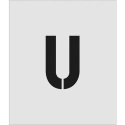 AST-U15095 [IM ステンシル U 文字サイズ150×95ｍｍ]