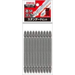 ASV-2110M-2-110 [ブロンズ両頭ビット ＃2×110 10本入]