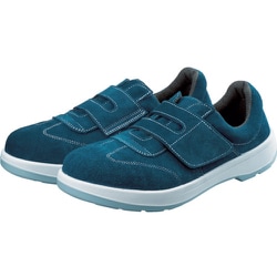 シモン 2層ウレタン底安全短靴 24.5cm ブルー AW18BV-24.5