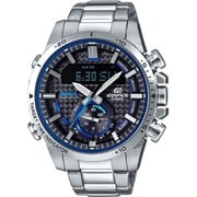 スマートフォンリンクシリーズ EDIFICE CONNECTED LCD CHRONO モータースポーツデザイン シルバー/ブルー ECB-800D-1AJF