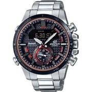 スマートフォンリンクシリーズ EDIFICE CONNECTED LCD CHRONO モータースポーツデザイン シルバー/オレンジ ECB-800DB-1AJF