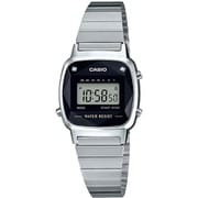 カシオスタンダード ダイヤモンド レディース シルバー LA670WAD-1JF
