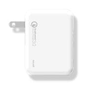 USB出力ACアダプタ 3ポート 3A Quick Charge3.0対応 (USB Type-Cケーブル付属) ホワイト MACA-T03CWH