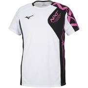 32JA852001 NXT Tシャツ ユニセックス ホワイト×ファンダンゴピンク Lサイズ