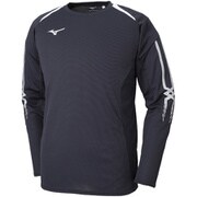 32JA853009 MCライン Tシャツ 長袖 ユニセックス ブラック×ホワイト Lサイズ