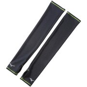 J2JY750394 ランニングアームカバー ユニセックス ブラック×セーフティイエロー Sサイズ 両腕入り2枚入り [アームカバー]