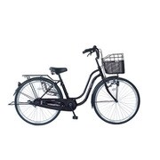 軽快車 26型 ノーパンクタイヤ LEDブロックダイナモ ブラック FR-CCB260S
