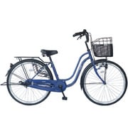 軽快車 26型 ノーパンクタイヤ LEDブロックダイナモ ブルー FR-CCB260S